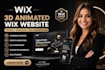 wix redesign wix animated website 3d design 3d spline 3d interactive wix website