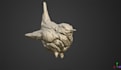 3d sculpture design to polished