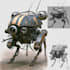 design sci fi mecha and robot concept art
