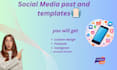 design  custom canva templates for social media post