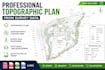 create a professional topographic plan from survey data