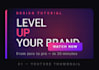 design professional youtube thumbnails, banners,  and profile