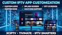 create a wave player  app, for smart TV and android TV app with logo, name