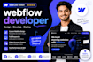be webflow developer, figma to webflow, webflow expert, webflow development