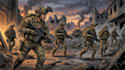 draw military themed illustrations for you