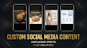 design professional social media posts