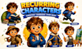 illustrate childrens book series and recurring characters