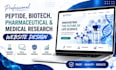 build peptide website, biotech website, or pharma website store