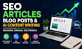 write SEO articles, blog posts and ai content with chatgpt