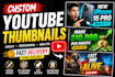 design catchy youtube thumbnail