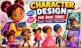 illustrate childrens book series characters for publishers