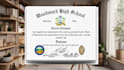 design realistic diploma certificate, ged, transcript college degree certificate