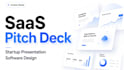 design saas pitch deck, tech startup deck and software presentation design