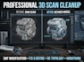 create realistic, smooth, fix, refine, redesign3mf modification 3d scan cleanup
