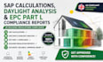 provide sap calculations, daylight analysis and epc part l compliance reports