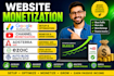 website monetization google adsense channel monetization adsterra ads auto ezoic