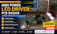design high power led driver pcb, constant current circuit and schematic design