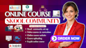 create online course content skool community setup course creation skool