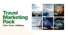 design creative travel agency social media posts