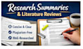 write handwritten notes, article reviews, typewriting