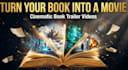 create a cinematic book trailer video, book promo, book video