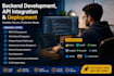 build backend apis, integrations, automation and deploy your application