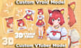 design and rig vtuber model 3d vtuber vroid  live 2d vtuber avatar vrchat avatar