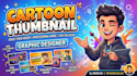 create youtube cartoon thumbnail