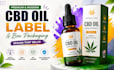 cbd oil label, hemp oil, tincture bottle label and box packaging