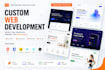 build, design, redesign, develop, update, custom website development