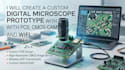 create a custom digital microscope prototype with pcb and cmos camera