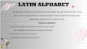 provide premium latin grammar and alphabet visual flashcards