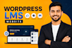 build wordpress elearning lms website with learndash, learnpress and masterstudy