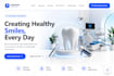 a modern dental website with ai chatbot and 3d design