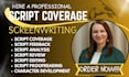 provide script coverage feedback notes analysis for TV pilot or film screenplay