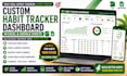 create a custom habit tracker dashboard in excel and google sheets