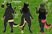 design a unique fursona and furry reference sheet from your description