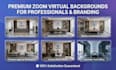 design office mockup and custom zoom virtual backgrounds