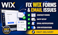 setup or fix wix contact forms, SMTP email and notification problems