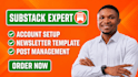setup substack account, substack newsletter template manages substack posts