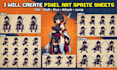 design pixel sprite sheet character animation pixel art sprite sheet godot game