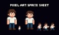 design pixel sprite sheet character animation pixel art sprite sheet godot game