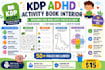 design a KDP activity book interior for kids with adhd  focus exercises mazes