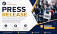 prepare press release distribution and press release writing, PR distribution
