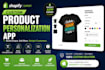 develop a custom shopify product personalization app with live preview