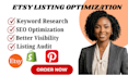 optimize your etsy product listing for better visibility and sales