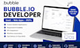 do bubble io developer job, build bubble website bubble io app, bubble saas mvp