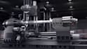 create 3d cnc machine animation, machine process, industrial manufacturing video