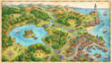create tourist map, travel map and illustrated destination map