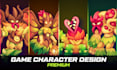 design fantasy game character concept